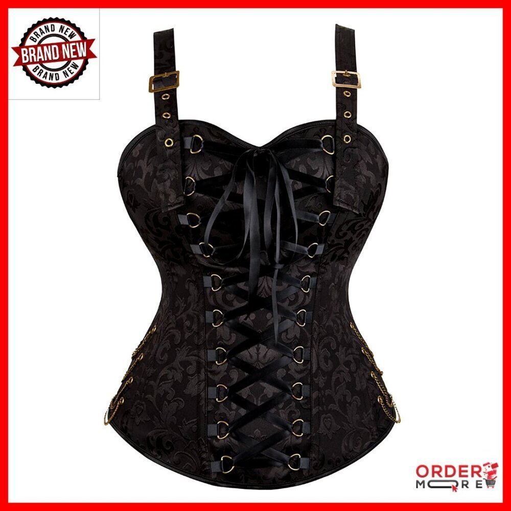 Victorian Corset Top Steampunk Cosplay Renaissance Fair Bustier Plus Size